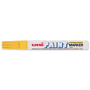 uni Paint Marker Bullet Tip Medium Point Px20 Line Width 2.2-2.8mm Yellow Ref 9001926 [Pack 12]