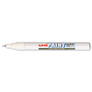 uni Paint Marker Bullet Tip Fine Point Px21 Line Width 0.8-1.2mm White Ref 9001957 [Pack 12]