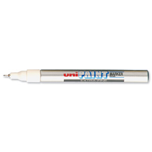 uni Paint Marker Bullet Tip Fine Point Px21 Line Width 0.8-1.2mm Silver Ref 9001951 [Pack 12]