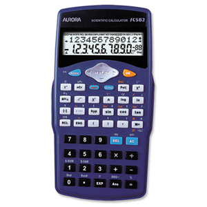 Aurora Calculator Scientific Battery-powered 2-Line Display 240 Functions Algebraic Logic Ref SC582 Ident: 666A