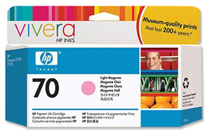 Hewlett Packard [HP] No. 70 Inkjet Cartridge 130mL Light Magenta Ref C9455A