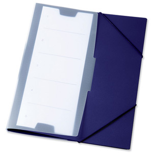 Durable Office Coach Elasticated Folder Plus Dark Blue Ref 2472/07 [Pack 10] Ident: 197B