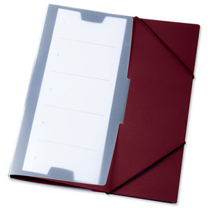 Durable Office Coach Elasticated Folder Plus Bordeaux Ref 2472/31 [Pack 10]