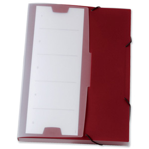 Durable Office Coach Polypropylene Box Wallet 25mm Capacity Small Bordeaux Ref 2473/31 [Pack 5] Ident: 232E