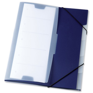 Durable Office Coach Five Part Index File Dark Blue Ref 2475/07 [Pack 5] Ident: 205F