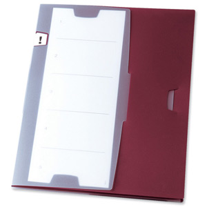 Durable Office Coach Organisation Prio Clip Folder Red Ref 2476/31 [Pack 5] Ident: 201A