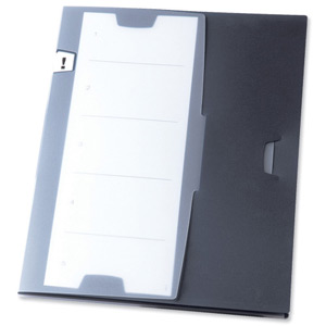 Durable Office Coach Organisation Prio Clip Folder Graphite Ref 2476/57 [Pack 5] Ident: 201A