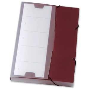 Durable Office Coach Polypropylene Box Wallet 40mm Capacity Large Bordeaux Ref 2474/31 [Pack 5] Ident: 232E