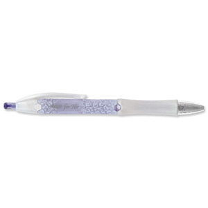 Bic For Her Retractable Ball Pen Pearl Barrel 1.0mm Tip 0.4mm Line Blue Ref 892316 [Pack 12]