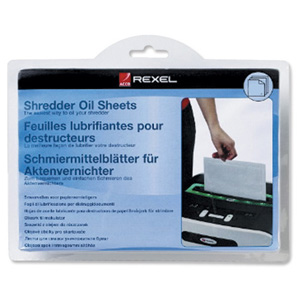 Rexel Oil Sheets in Envelope Design for for Monthly Even Lubrication of Shredder Ref 2101949 [Pack 20] Ident: 653I