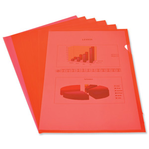 Elba Cut Flush Folder 80 Micron A4 Open Two Sides Red Ref 100206550 [Pack 100] Ident: 185A