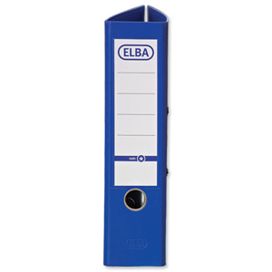 Elba Lever Arch File A4 Coloured Paper Over Board 80mm Spine Blue Ref B1045703 [Pack 10] Ident: 224A