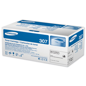 Samsung Laser Toner Cartridge High Yield Page Life 15000pp Black Ref MLT-D307L/ELS Ident: 833G