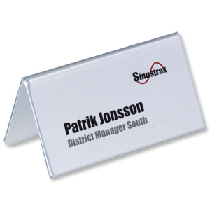 Durable Inserts for Duraprint Table Place Name Holder 52x100mm Ref 1458 [Pack 40] Ident: 283G