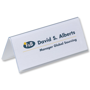 Durable Inserts for Duraprint Table Place Name Holder 63x150mm Ref 1459 [Pack 40] Ident: 283G