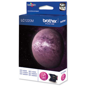 Brother Inkjet Cartridge Page Life 300pp Magenta Ref LC1220M