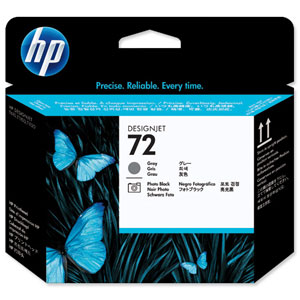 Hewlett Packard [HP] No. 72 Inkjet Cartridge Grey & Photo Black Ref C9380A Ident: 810A