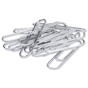 5 Star Paperclips Metal Large 33mm Plain [Pack 10x100] Ident: 365A