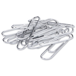 5 Star Paperclips Metal Large 33mm Plain [Pack 10x100] Ident: 365A