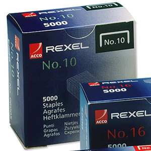 Rexel Acco 10 Staples 5mm Ref 06005 [Pack 5000] Ident: 372J