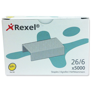 Rexel 56 Staples 6mm Ref 06025 [Pack 5000] Ident: 368F