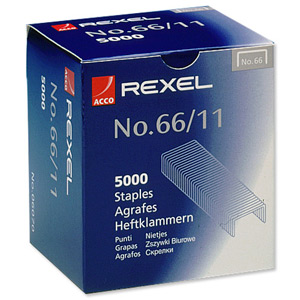 Rexel 66 Staples 11mm Ref 06070 [Pack 5000] Ident: 366C