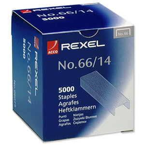 Rexel 66 Staples 14mm [Pack 5000]