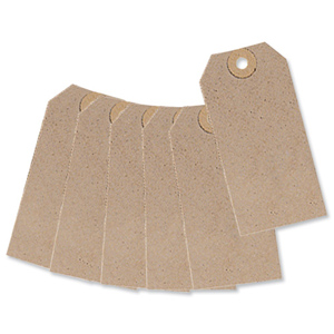 Tag Label Unstrung 96x48mm Buff [Pack 1000] Ident: 163B