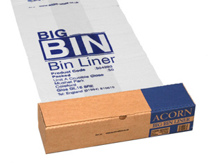 Bin Liners Reusable Capacity 95 Litres Clear [Roll 50]