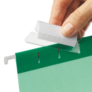 Esselte Pendaflex Tabs Plastic For Suspension Files Clear Ref 94514 [Pack 25]