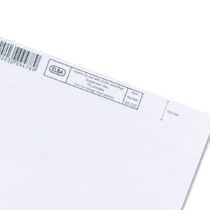 Elba Verticfile Card Inserts for Tabs of Vertical Suspension File White Ref 100330219 [Pack 50] Ident: 208A