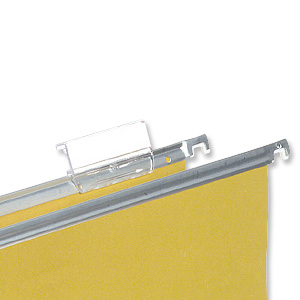 5 Star Tabs Plastic for Clenched Bar Suspension File Clear Ref 100331402 [Pack 50] Ident: 210B