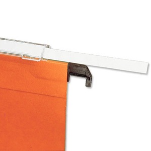 Esselte Orgarex Card Inserts for Suspension File Tabs White Ref 32620 [Pack 10] Ident: 210C