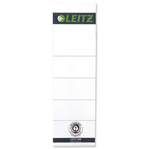Leitz Replacement Spine Labels for PVC Lever Arch File Ref 1607-00-85 [Pack 10]