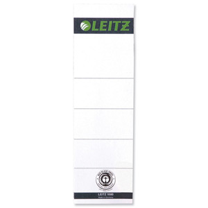 Leitz Replacement Spine Labels for PVC Lever Arch File Ref 1607-00-85 [Pack 10] Ident: 228E