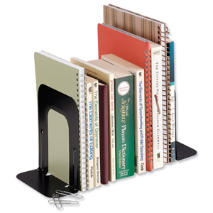 Standard Bookends Stepped Black [Pack 2] Ident: 334B