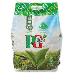 PG Tips Tea Bags Pyramid 1 Cup Ref A07591 [Pack 1150]