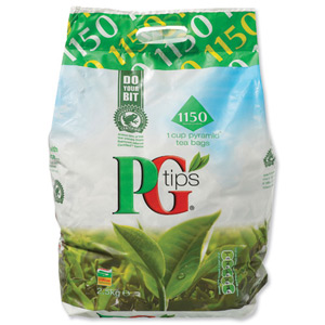 PG Tips Tea Bags Pyramid 1 Cup Ref A07591 [Pack 1150] Ident: 608B