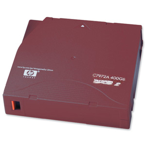Hewlett Packard [HP] LTO-2 Ultrium Data Tape Cartridge 400GB 609m Ref C7972A Ident: 781A