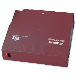 Hewlett Packard [HP] LTO Ultrium Data Tape Cartridge 400GB 609m Ref C7972A