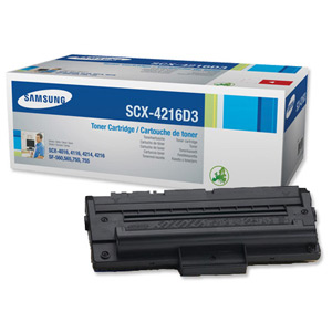 Samsung Laser Toner Cartridge Page Life 3000pp Black Ref SCX4216D3/ELS