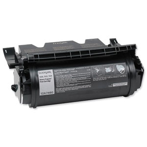 Lexmark Laser Toner Cartridge Return Program Page Life 5000pp Black Ref 12A7460 Ident: 824B