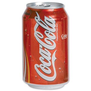 Coca Cola Coke Soft Drink Can 330ml Ref A00768 [Pack 24] Ident: 624A