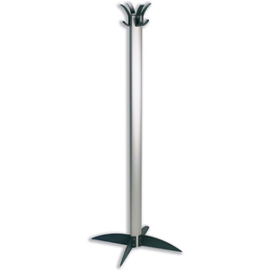 Coat Stand Aluminium Silver Anodised Finish Slide Fixings ABS Base Silver Ident: 487C