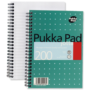 Pukka Pad Jotta Notebook Wirebound Perforated Ruled 80gsm 200pp A5 Metallic Ref JM021 [Pack 3] Ident: 39C