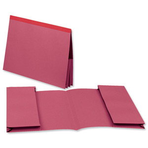 Guildhall Legal Wallet Double Pocket Reinforced Manilla 315gsm 2x35mm Foolscap Red Ref 218-REDZ [Pack 25] Ident: 192D