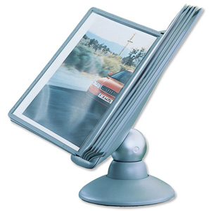 Durable Sherpa Motion Display Unit Rotating with 10 Panels 10 Tabs Titanium Ref 5587/37 Ident: 296C