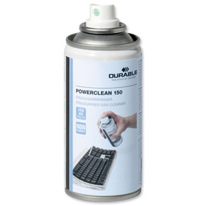 Durable Powerclean Air Duster Gas Cleaner Non-Flammable CFC Free Ozone Friendly 150ml Ref 5715 Ident: 762C