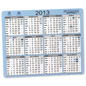 At-a-Glance 2013 Desk or Wall Calendar One Year to View Double-sided W254xH210mm Ref 930