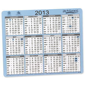 At-a-Glance 2013 Desk or Wall Calendar One Year to View Double-sided W254xH210mm Ref 930 Ident: 315B